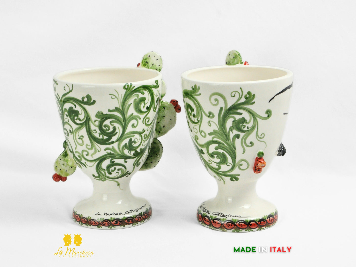 Vaso in Ceramica di Caltagirone Design Volto