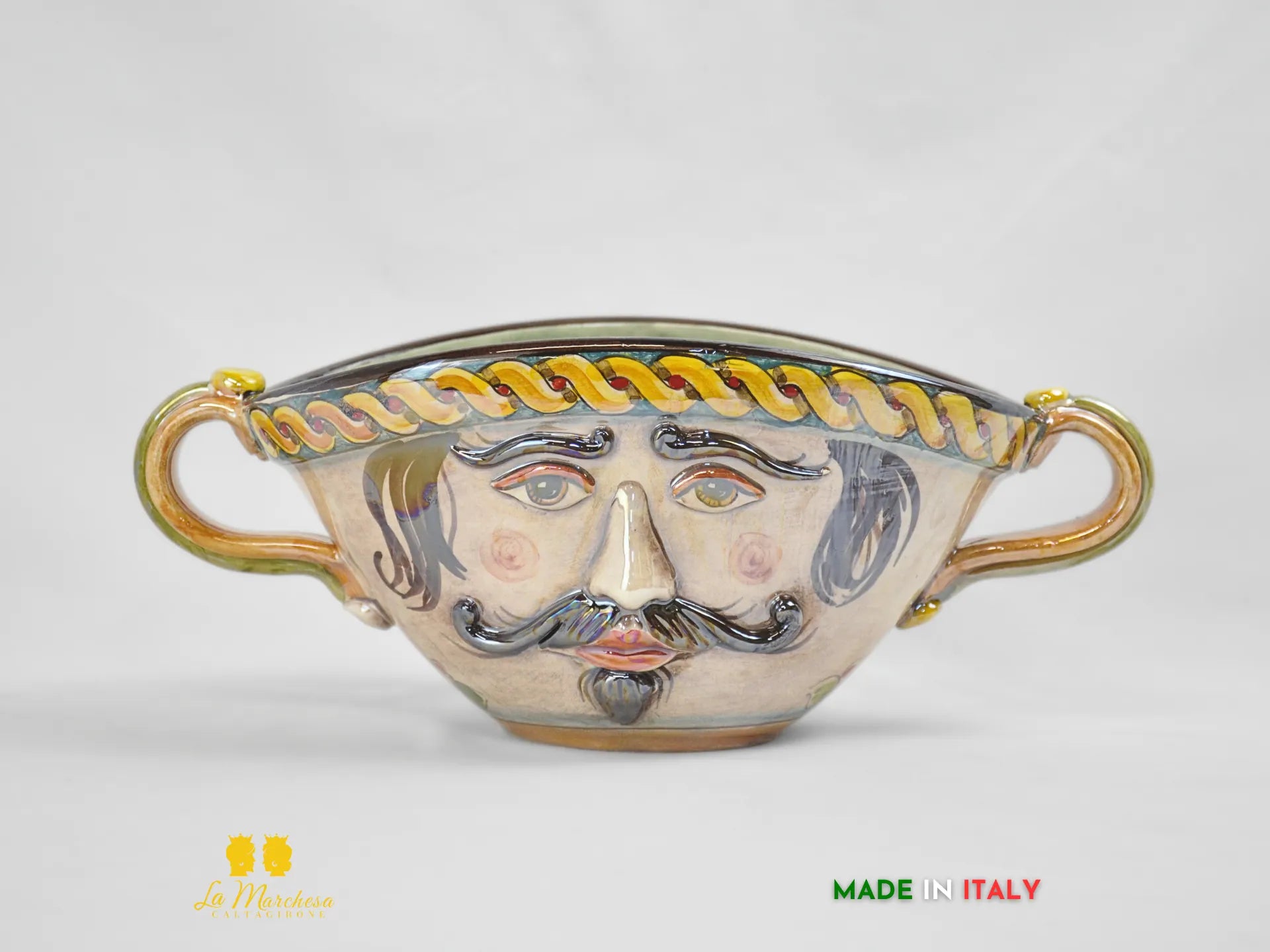 Meravigliosa Vaso ovale collezione Zaire in vetro di murano Color
