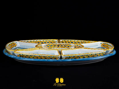 antipastiera in ceramica di caltagirone