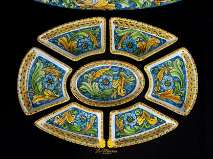 antipastiera in ceramica di caltagirone