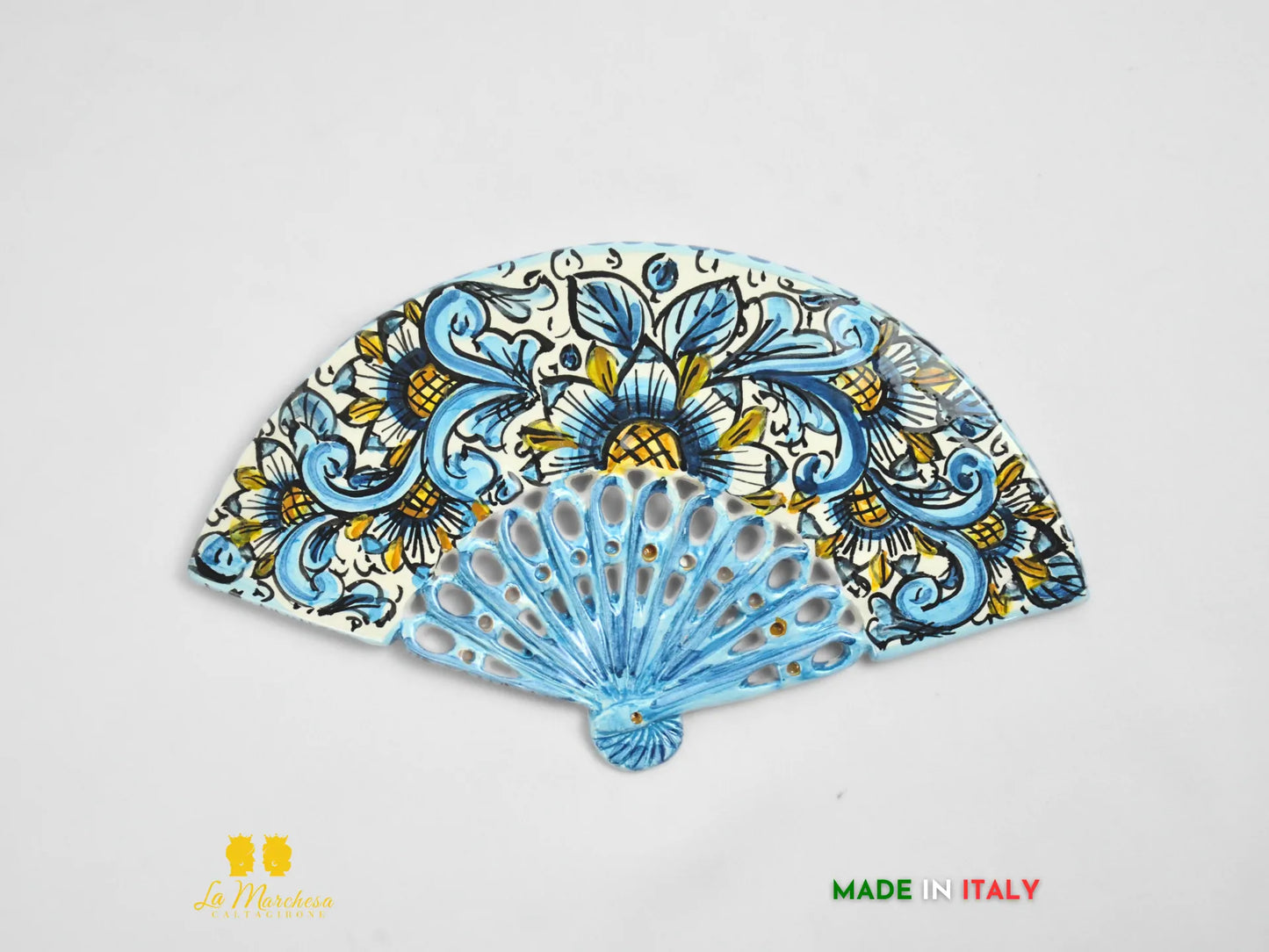 Ventaglio in Ceramica di Caltagirone Decorazione da parete - Vari decori