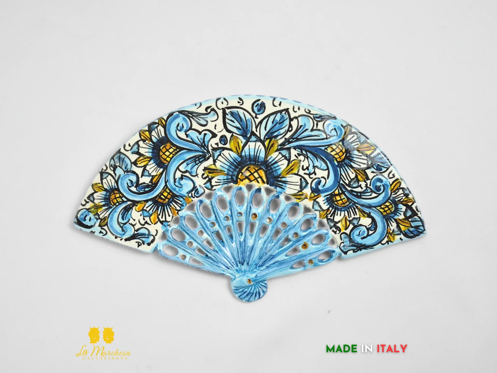 Ventaglio in Ceramica di Caltagirone Decorazione da parete - Vari decori