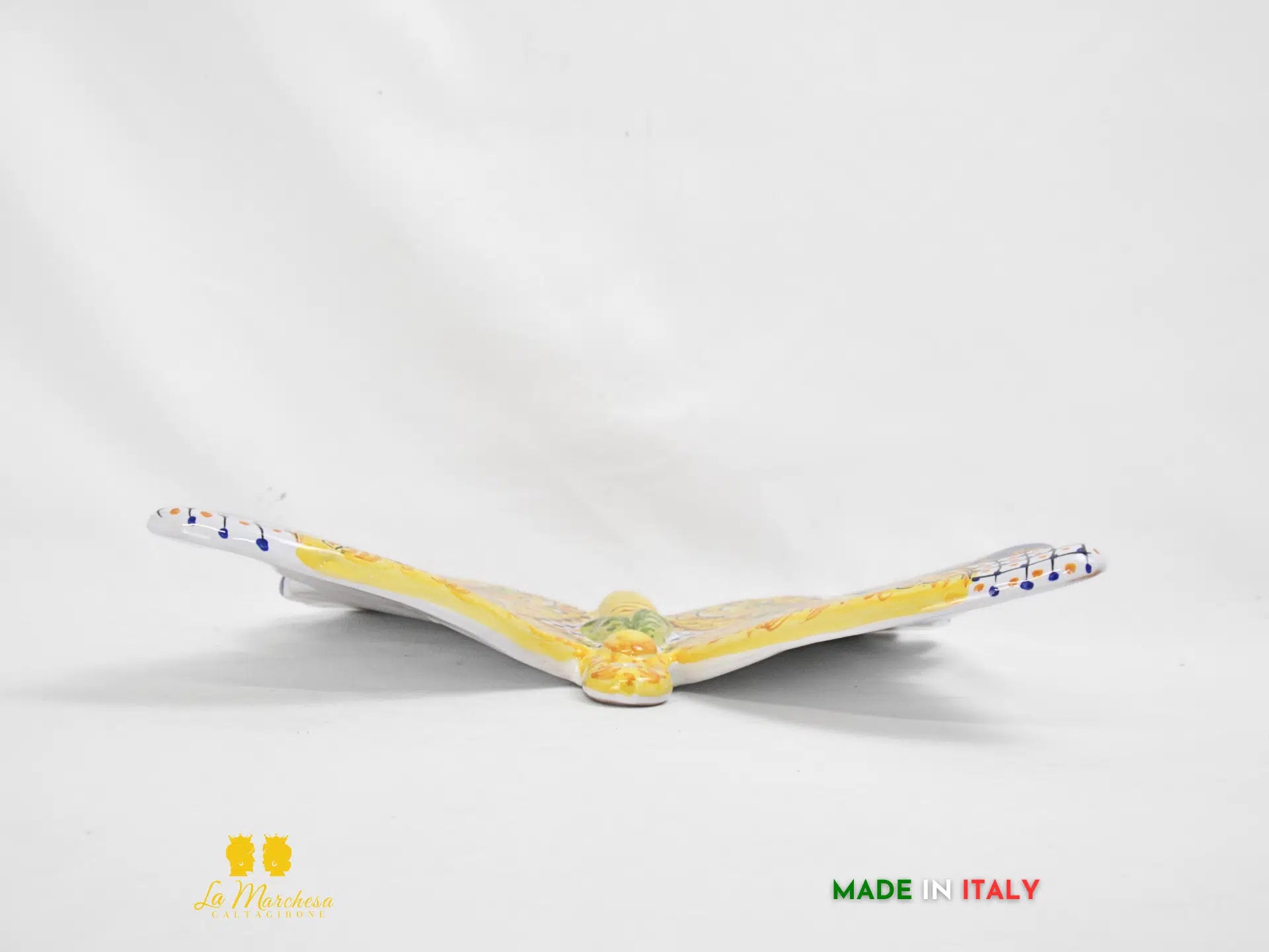 Farfalla Decorata Decorazione da Parete in Ceramica di Caltagirone 35cm - Vari Decori