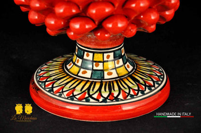 Pigna in Ceramica di Caltagirone Rosso 31cm