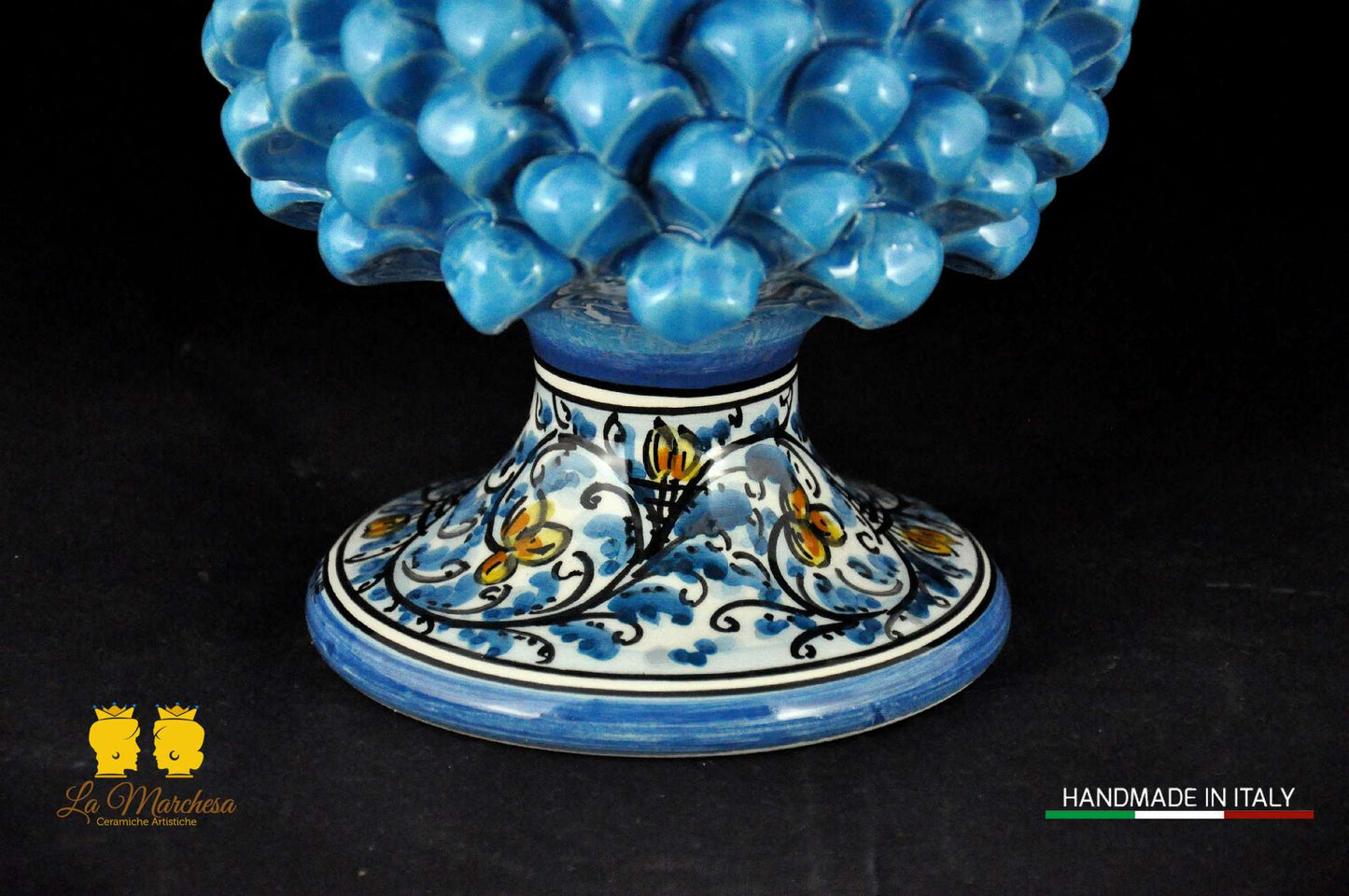 Elegante Pigna Artigianale Turchese H31