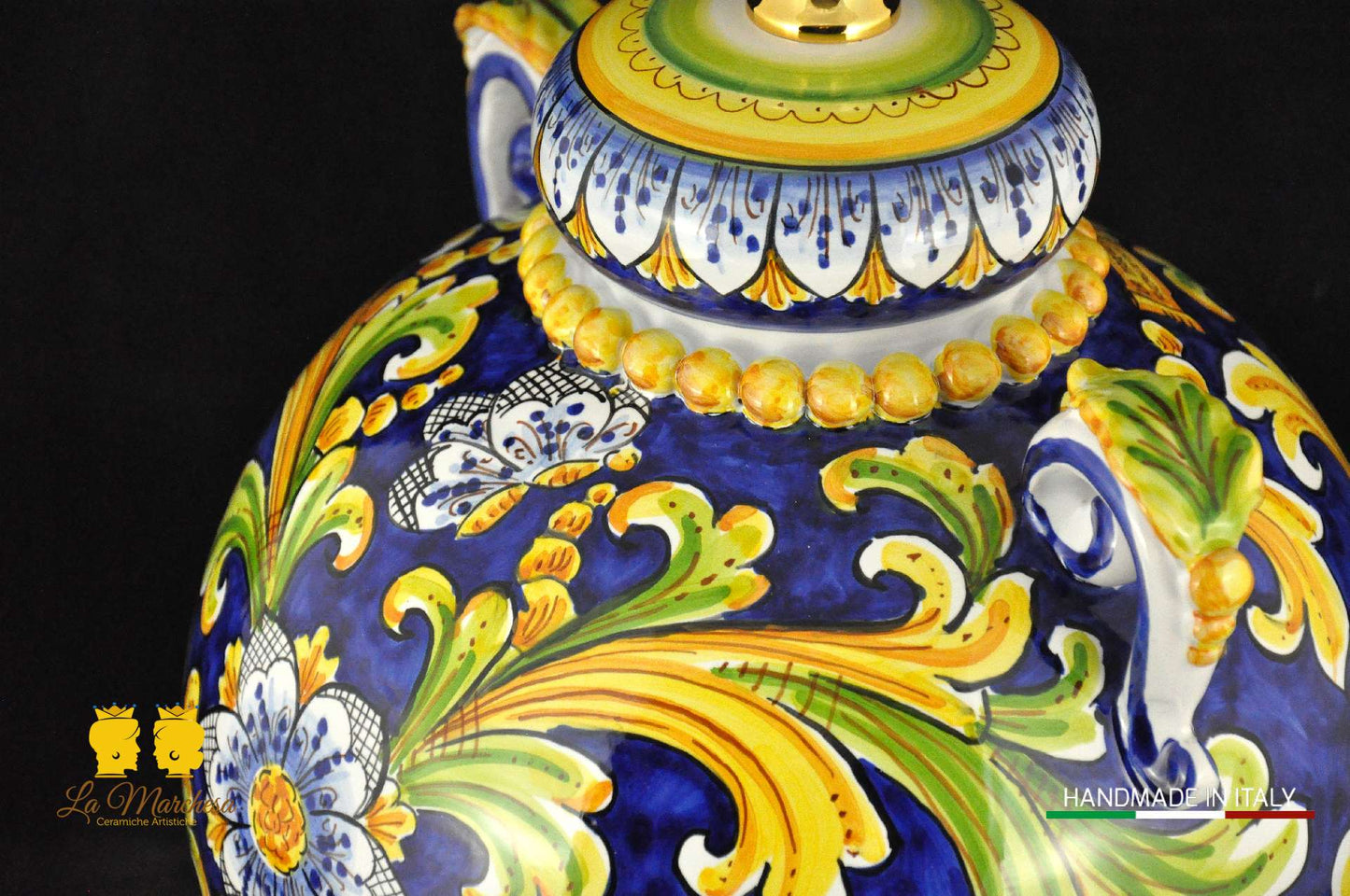Lampada Barocca in Ceramica di Caltagirone 58cm - Vari Modelli