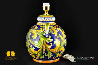Lampada Barocca in Ceramica di Caltagirone 58cm - Vari Modelli