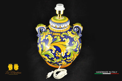 Lampada Barocca in Ceramica di Caltagirone 58cm - Vari Modelli