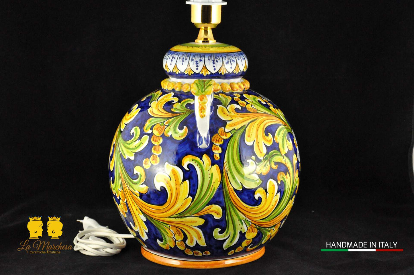 Lampada Barocca in Ceramica di Caltagirone 58cm - Vari Modelli