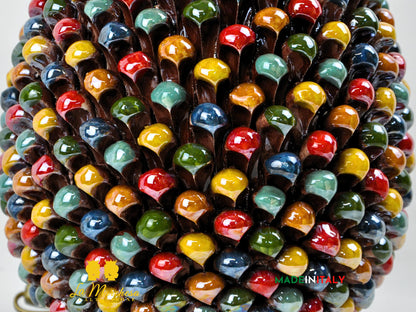 Lampada Arlecchino Madreperla in Ceramica di Caltagirone - Varie Misure