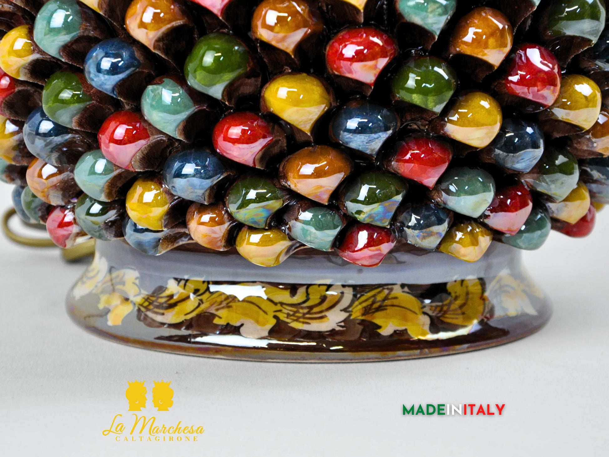 Lampada Arlecchino Madreperla in Ceramica di Caltagirone - Varie Misure