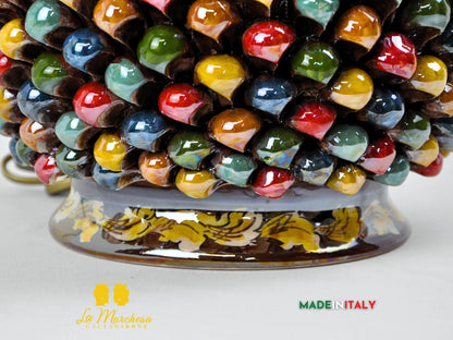 Lampada Arlecchino Madreperla in Ceramica di Caltagirone - Varie Misure