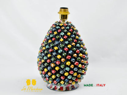 Lampada Arlecchino Madreperla in Ceramica di Caltagirone - Varie Misure