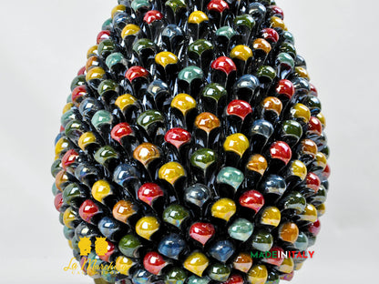 Lampada Arlecchino Madreperla in Ceramica di Caltagirone - Varie Misure