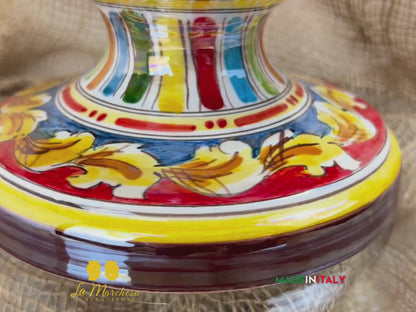 Cetrotavola Madreperla in Ceramica di Caltagirone 32cm - Vari Colori