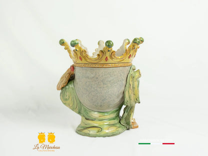 Testa di moro cm30 Vaso ceramica di Caltagirone