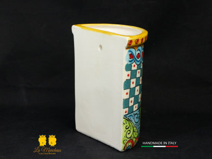 Umidificatori / vaso da parete Ceramica Caltagirone decori carretto siciliano