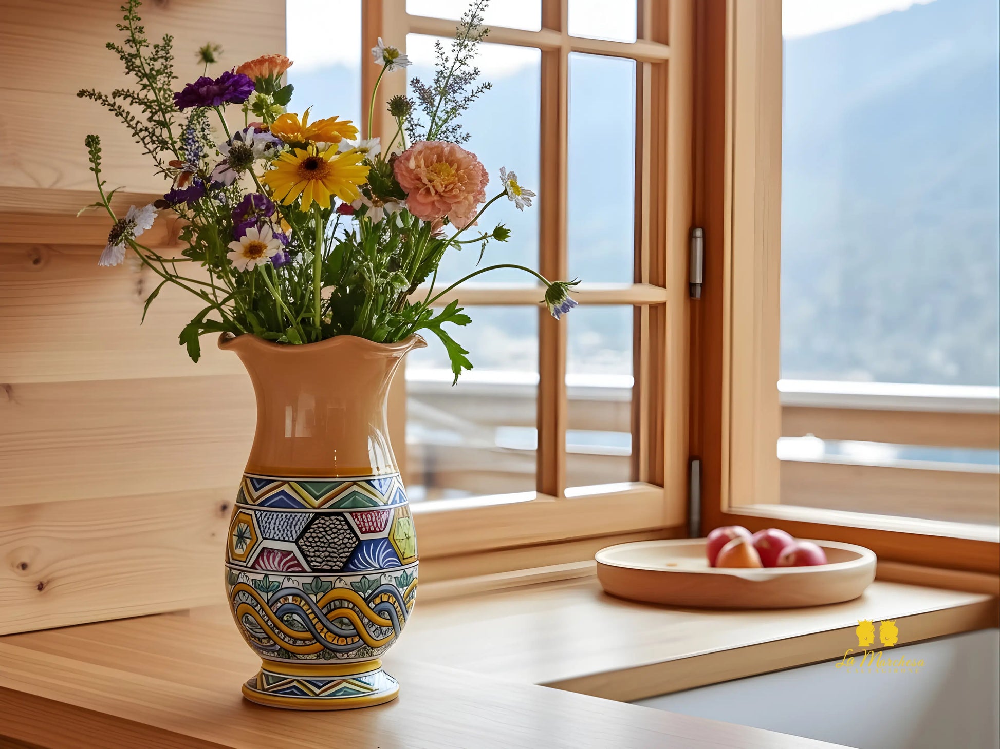 vaso in ceramica di caltagirone