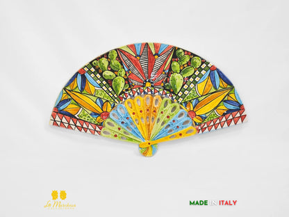 Decorazione da parete Ventaglio in Ceramica di Caltagirone - Vari decori